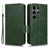 For Samsung Galaxy S24 Ultra Case Imprinted Triangle Leather Wallet Shockproof Cover with Stand