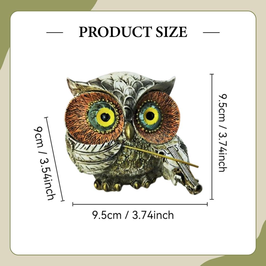Owl Statue Desktop Ornament Creative Collection Decorative Figurine for Office