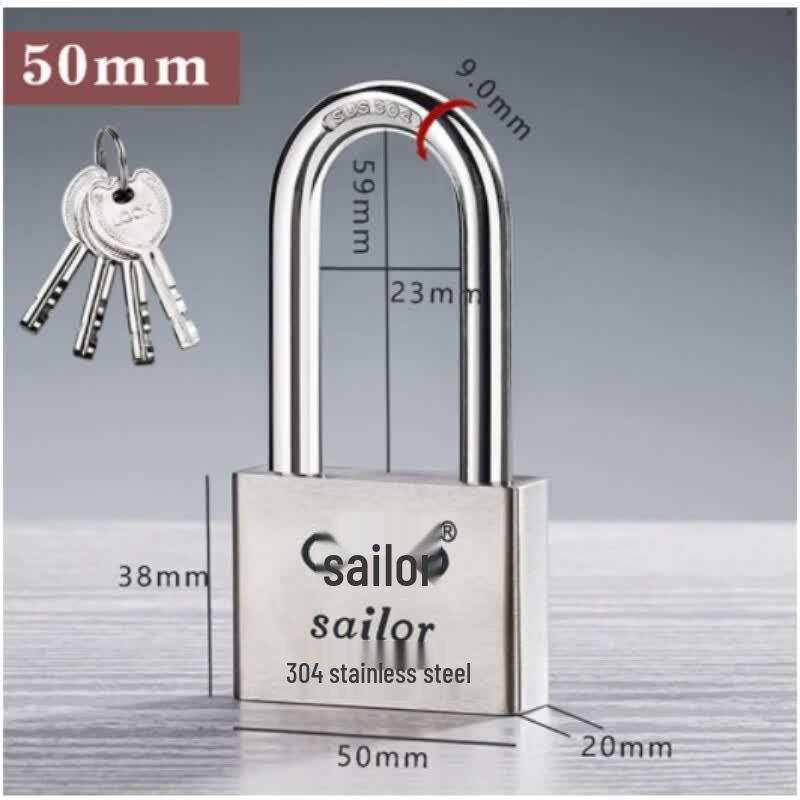 Sailor Stainless Steel Padlock 50mm