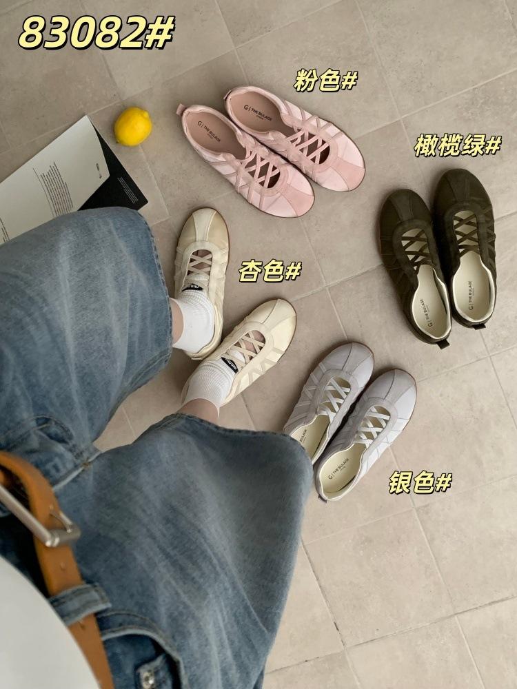 Flat-Bottomed Ballet Style Moral Training Shoes Women'S Spring And Summer Great-Looking One-Pedal Mary Jane Single Shoes Forrest Gump Shoes