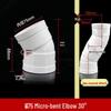 PVC Slightly Bent Elbow Offset Small Angle Drainage Joint Fittings (50-160 Specifications)