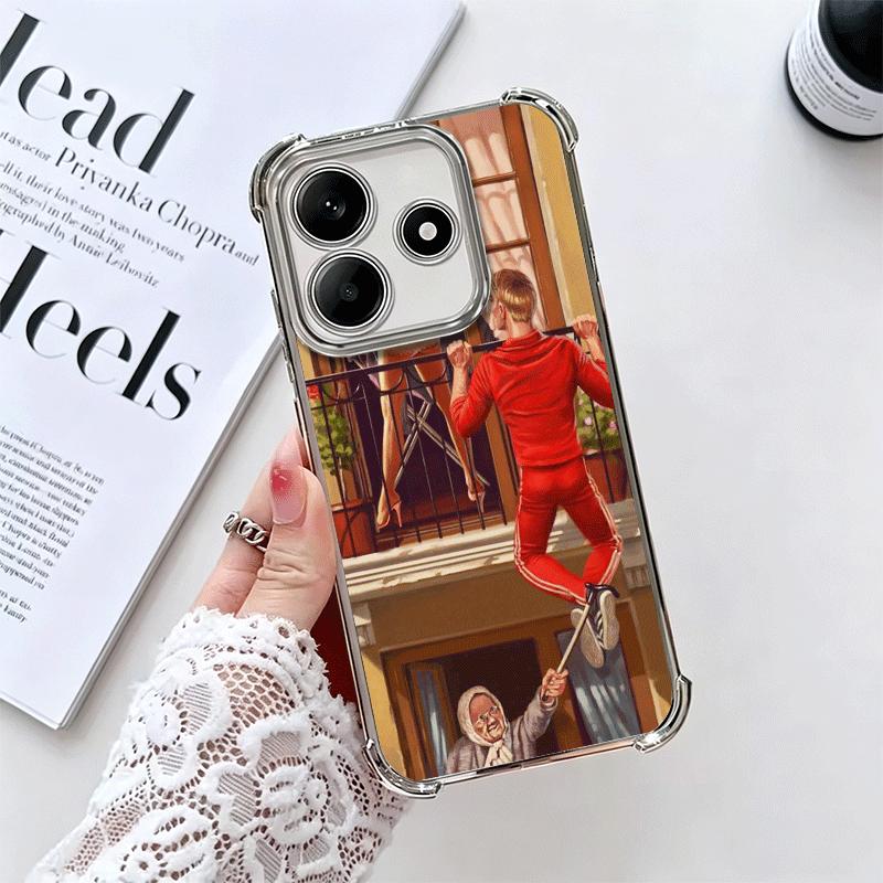 

Retro Poster Style Pin Up Girls Soft Phone Case For Xiaomi Redmi Note 14 15 Pro Plus 13 12 11S 11T 5G 10 9S 9 Plating Anti-Fall Redmi Note 13 4G