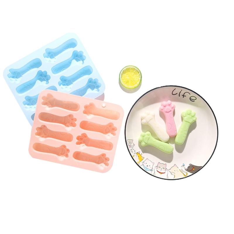 Silicone Mold Unique Cat Claw Biscuit Mold for Chocolate Cake Decors Soap Cat Claw Chocolate Mold Baking Birthday