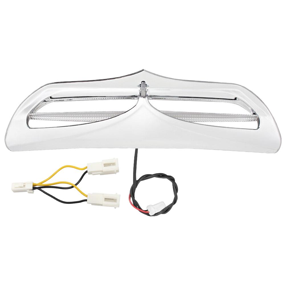 1PC Motorcycle Front Batwing Fairing Vent Trim with LED Accent Lights Cover Fit for Harley Street Glide (EFI)-FLHX 2014-2016