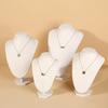 High-End Black Velvet V-Shaped Necklace Display Stand