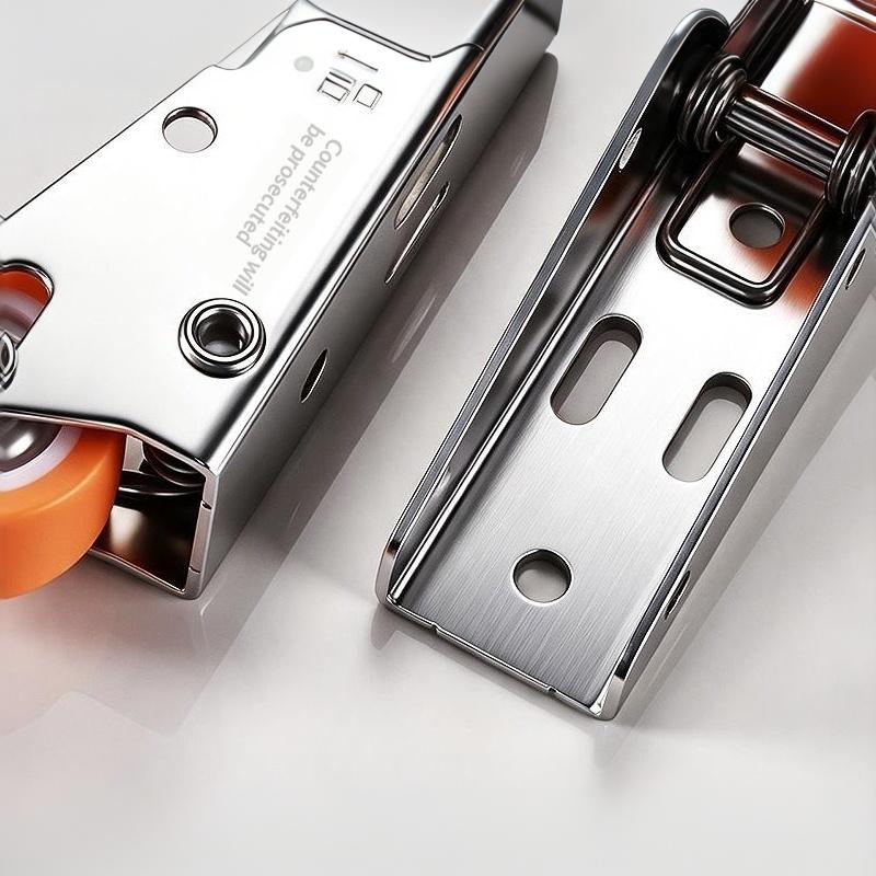 Sagging Door Repair Wheel Hydraulic Buffering Quiet Operation Auto Lock Perfect For Home Wooden Doors