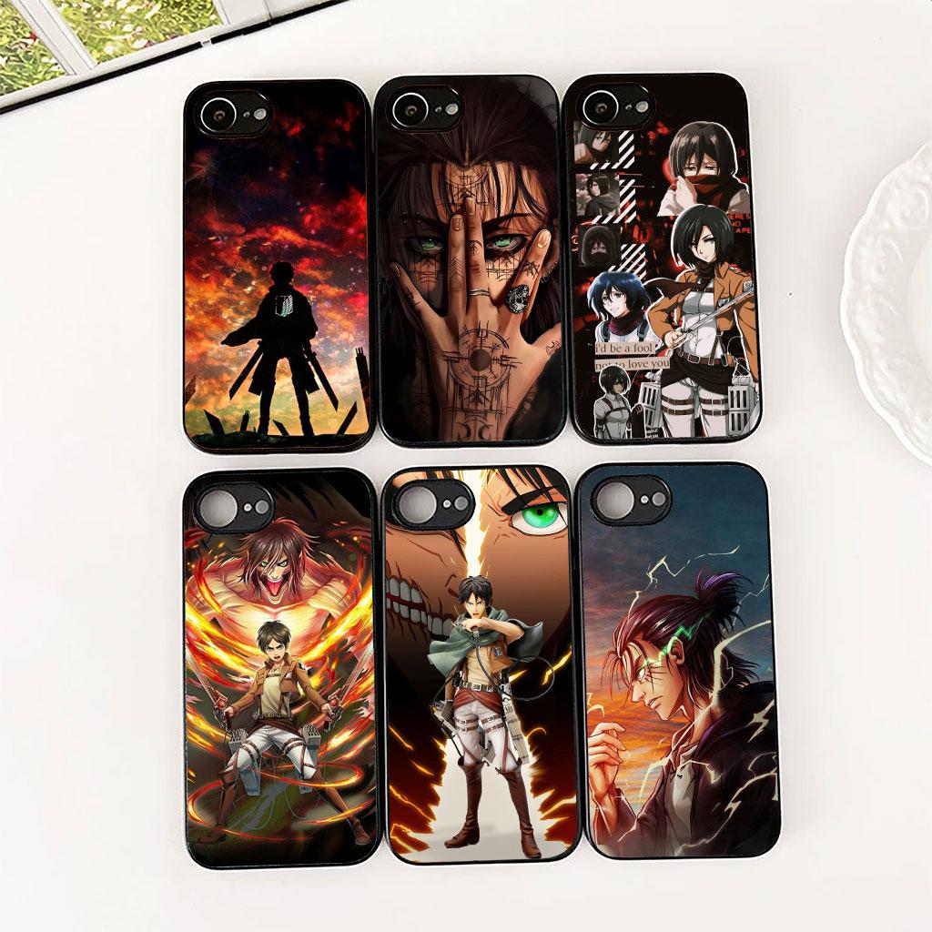 Phone Cover for Samsung Galaxy S22 S21 S20 FE Ultra Plus A07 A17 A15 A16 A25 A57 A37 Case Comics Attack on titan levi Eren