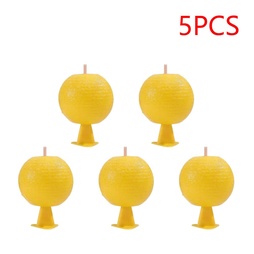 1-5PCS Ball Fruit Fly Catcher Pest Control Sticky Traps 8.2cm Wasp Bee Insect Trap Gnat Traps For Indoor Outdoor Kitchen Plants