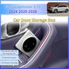 For Leapmotor C10 2024-2026 Car Door Storage Box Armrest Storage Barrel Silicone Front Rear Handle Storage Box Auto Interior Box