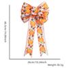 Thanksgiving Party Bow Decoration with Maple Leaf and Pumpkin Design DoubleLayer