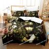 Fantasy Hexe Drache Llien Welt Bedrucktes Bettwäsche-Set Bettbezug Kissenbezug Bettwäsche-Set Bettwäsche Laken Deckenbezug Full King Size