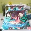 Demon Slayer Kimetsu No Yaiba Cartoon Quilt Cover Printed Breathable Bedding Custom Home Baby Bedroom Comforter Boys