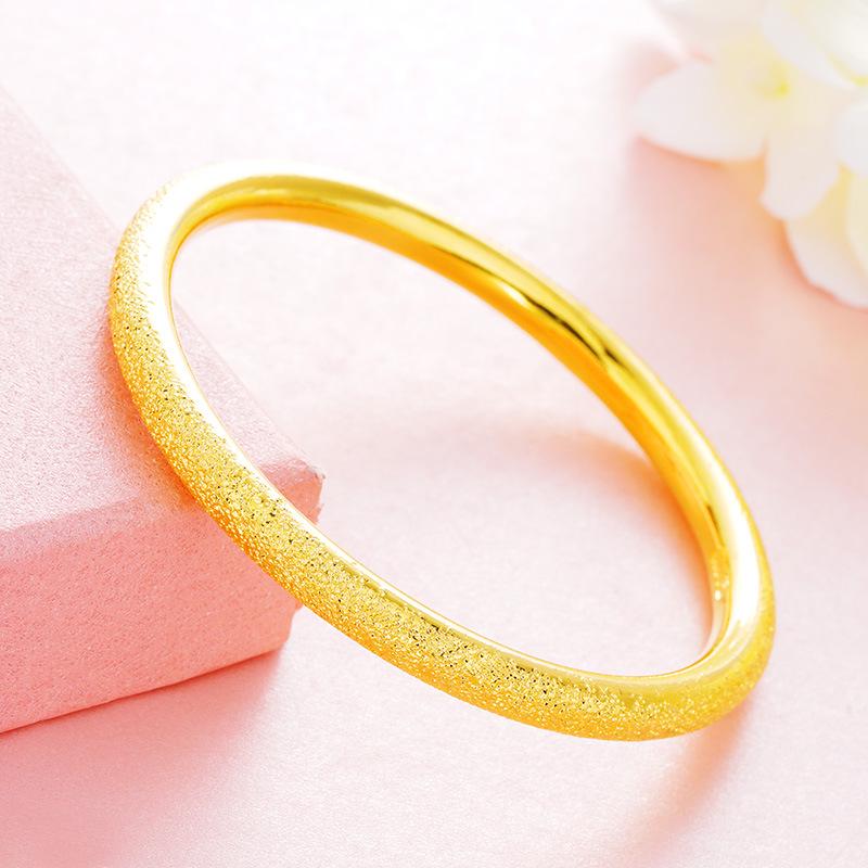 Ancient Matte Gold-Plated Heritage Bangle Bracelet