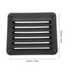 VGEBY 2pcs Air Vent Ventilation Sidewall Easy To Use Simple Appearance Replacement Air Vent for Wall (Black)