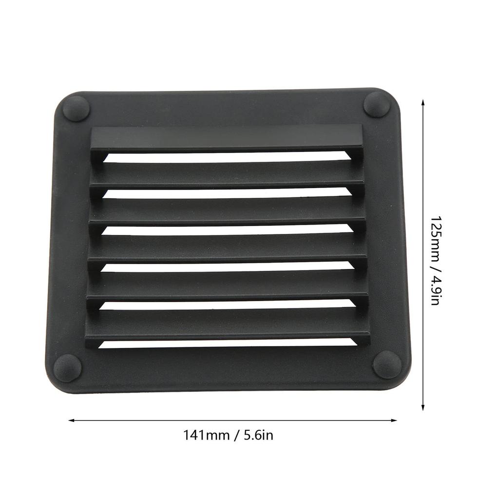 VGEBY 2pcs Air Vent Ventilation Sidewall Easy To Use Simple Appearance Replacement Air Vent for Wall (Black)