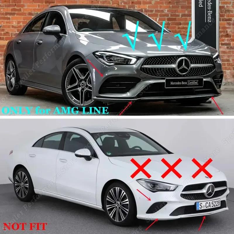 Maxton Style Front Bumper Lip Splitter Spoiler Body Kit for Mercedes Benz CLA C118 X118 AMG Line CLA200 CLA220 CLA 250 2019-2023
