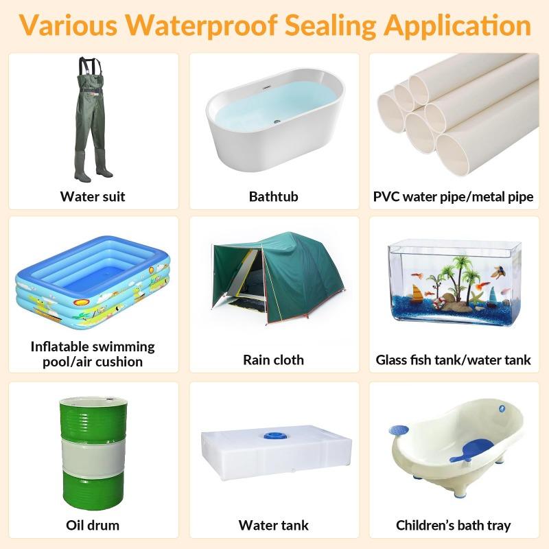 Super lepidlo Vodotěsná páska Venkovní zahrada Netěsnost Hadice Lepidlo na vodu Lepidlo Oprava Zastavení úniku Těsnění Oprava izolační páska
