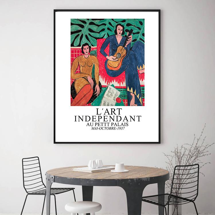 Abstract Matisse Line Art Poster World Famous Painting Vintage Wall Pictures Prints for Living Room Bedroom Nordic Home Decor