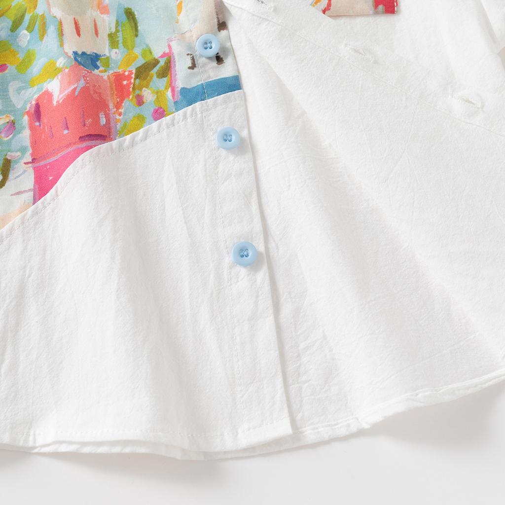 Kinderhemden Jungen Freizeit-Tops Mädchen 2025 Herbsthemd neu Baby Cartoon bemalte Tops