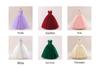 Girls' Formal Princess Mesh Dress with Appliques