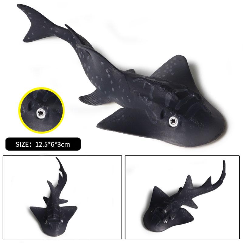 Oenux 10PCS Sea Life Animals Ray Devilray Mantaray Model Action Figures Figurines Ocean Marine Aquarium Education Kids Toy Gift