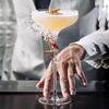Japan Bar Ultrakurzer Stab Elegantes Martiniglas, Kristall Weitmund, DIY Gemischter Wein Cocktailkelch, Bankett Hochzeit Champagner
