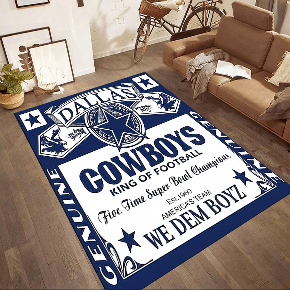 Dallas Area Rug Suitable for Outdoor Dormitory Foyer Dining Room Antislip Carpet Office Home Decor Gift for Festivals