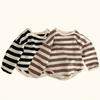 Loose Boy Girl Clothes 6M-3Y Baby Long Sleeve Soft Korean Style Kids Shirt  Toddler