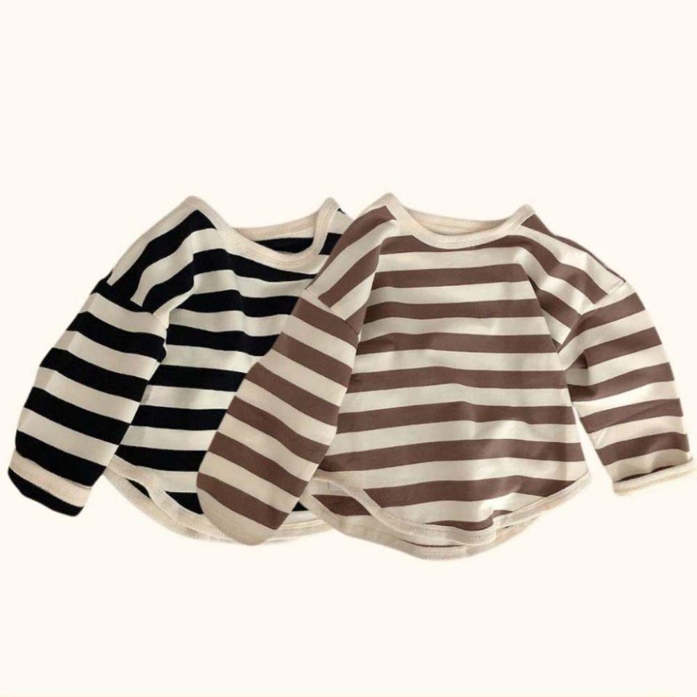 Loose Boy Girl Clothes 6M-3Y Baby Long Sleeve Soft Korean Style Kids Shirt Toddler