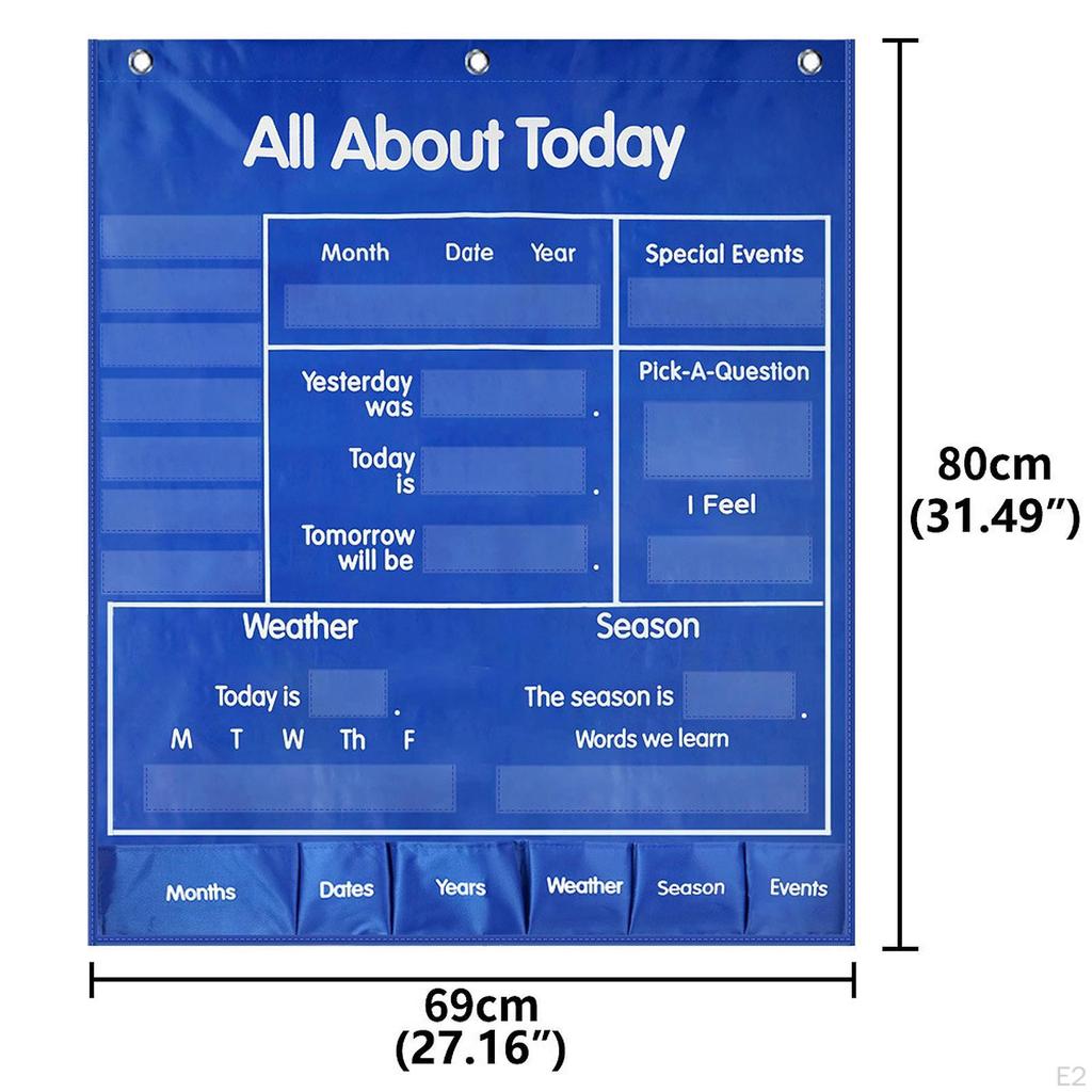 Events and Season Pocket Chart Teaching Materials with 190 Cards Multifunction Tool for