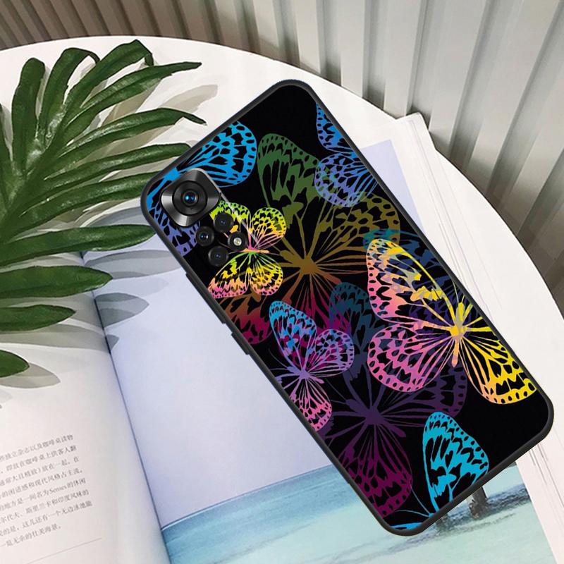 Luxury Butterfly Funda For Xiaomi Redmi Note 14 13 10 11 12 15 Pro Plus Case For Redmi 15C 14C 10C 12C 13C 15