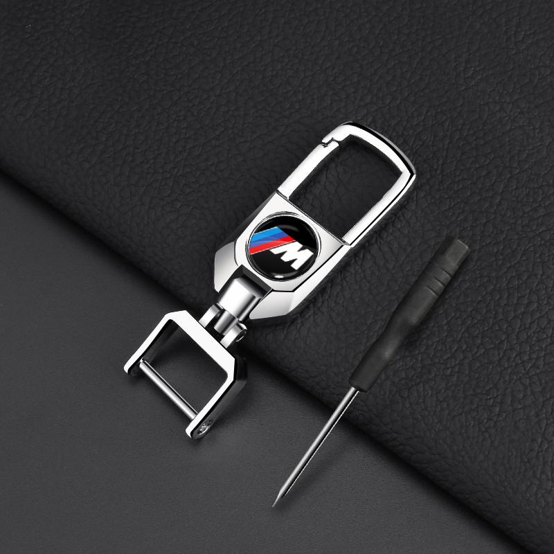 1Pcs Leather Key Chain Car Keyring Pendant Keychain Decor Styling For BMW E34 E36 E60 E90 E46 E39 E70 F10 F20 F30 X5 X6 X1 M3 M5 M6