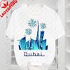Dubai TShirt United Arab Emirates Urban Landmark Graphic T Shirts Unisexs Cotton Short Sleeve New Pattern Unisex Clothing