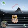 2D flat owl car vent clip decorative diffuser (fragrance not included), car interior decoration, aromatherapy clip, ideal for holiday gifts