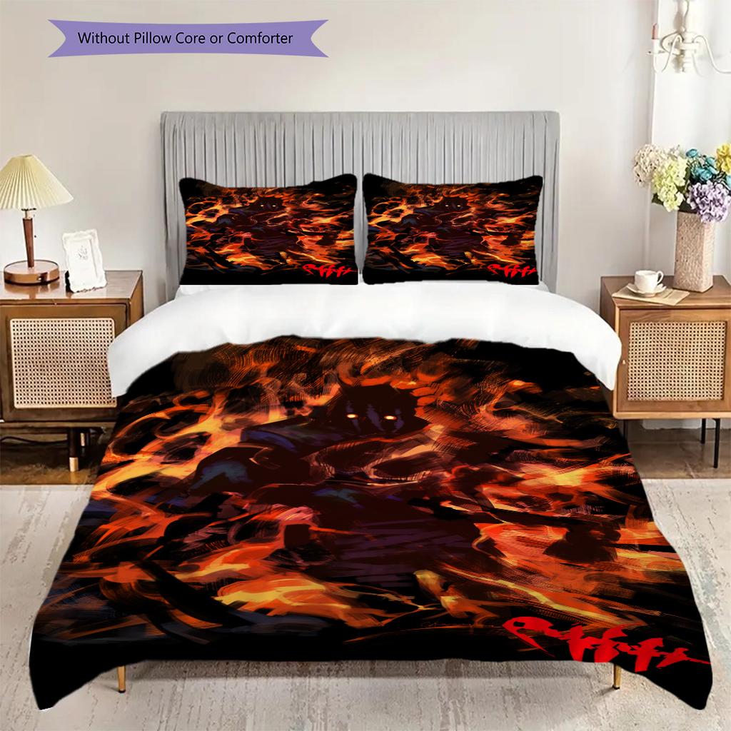 Green Monster Set Threepiece Set 1 Duvet Cover 2 Pillowcase Without Core Christmas Birthday Gift Soft And Comfortable Bedding Set Bedding