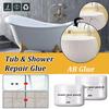 Ceramic Repair Paste Floor Tile Adhesive Tile Agent Tub Tile and Shower Repair Kit Porcelain Repair for Crack Chip 2pcs