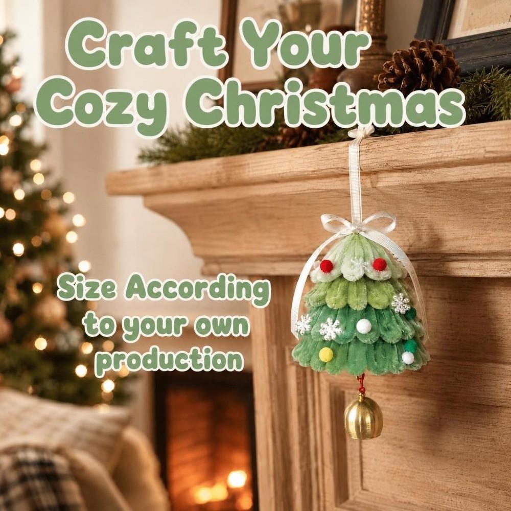 Hängendes Plüschtier Puppe Material-Set Weihnachtsdekorationen Weihnachts-Windspiel Weihnachten Party