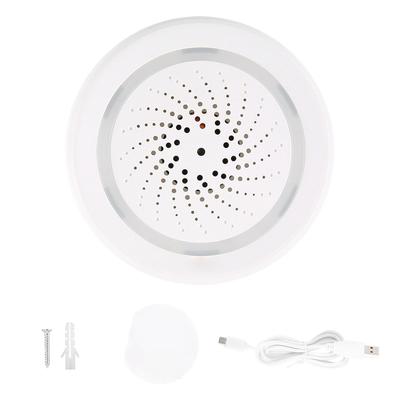 Smart WiFi Siren Alarm USB Power Phone App Remote Control with Temperature & Humidity Sensor