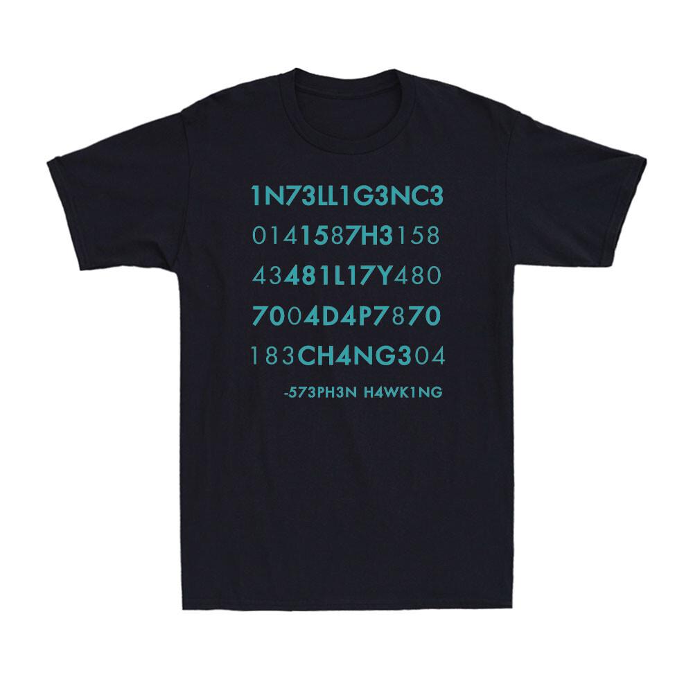 Intelligence Is The Ability To Adapt To Change Funny Inspired Men s T-Shirt S разноцветный