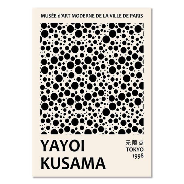 Yayoi Kusama Pumpkin Posters Abstract Nordic Canvas Painting Modern Wall Art Prints Gallery Decor Pictures for Living Room Decor