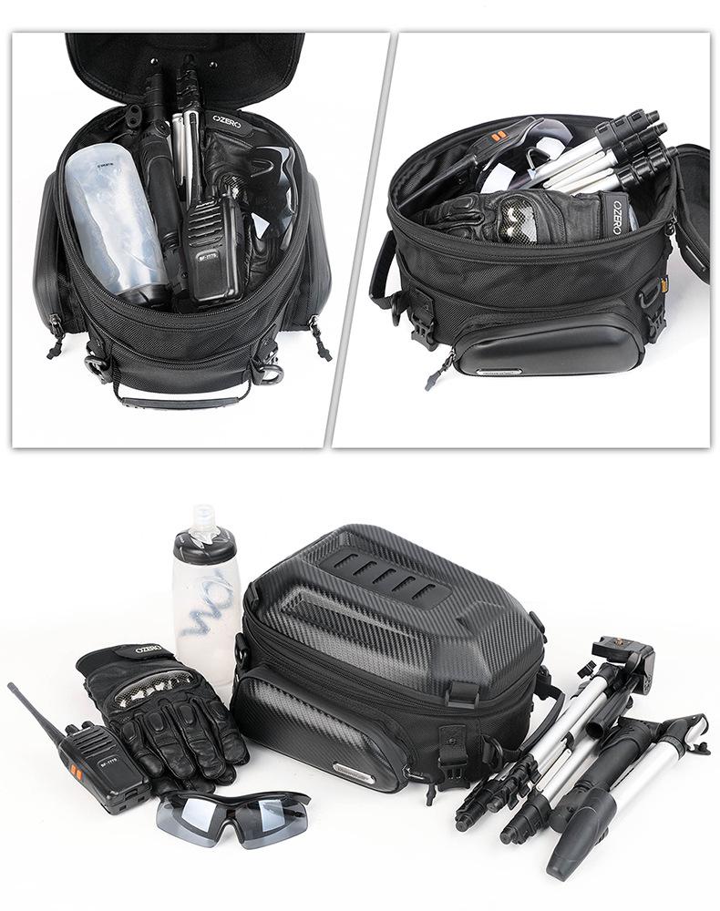 Rhinowalk Motorcycle Gear: Hard Shell Rear Seat Tail Bag & Backpack