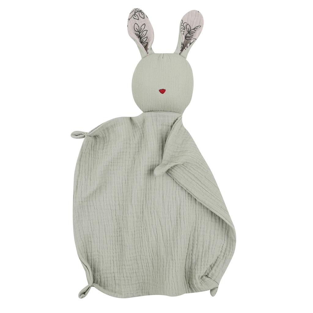 Printed Security Blanket Rabbit Soothe Appease Towel Soft Saliva Towel Cotton Soothing Towel Comforter Blanket Towel