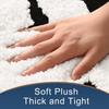 1pc "BATH" Design Non-Slip Bath Mat, Ultra Absorbent Polyester Bathroom Rug, Black and White Textured Entryway Carpet
