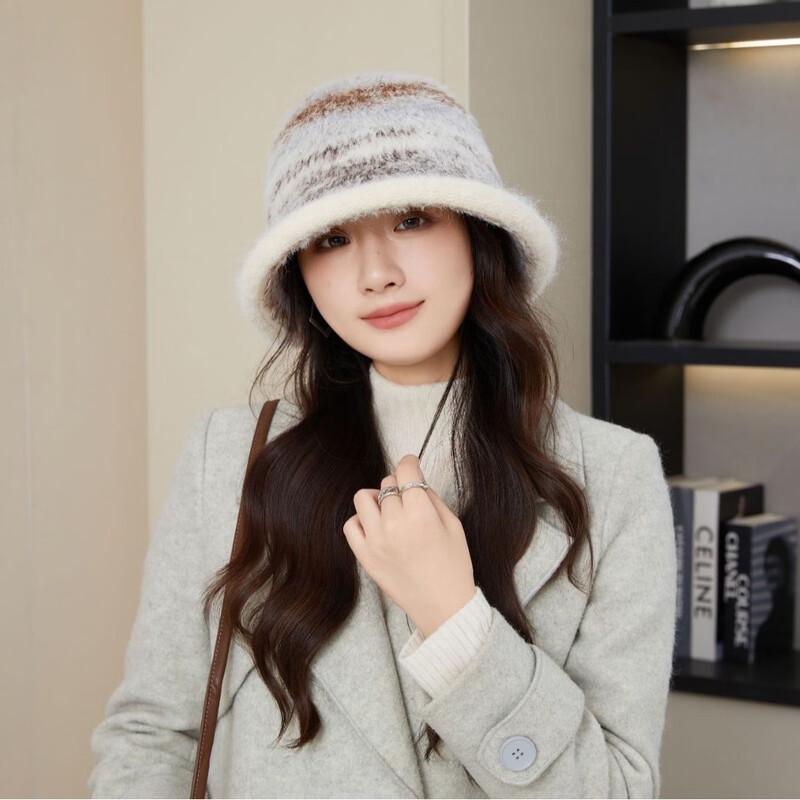 Yishan Yisi Casual Plush Warm Bucket Hat