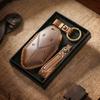 New Retro Key Cover, Suitable for Equation Leopard 5 Special All-inclusive Key Protective Cover, Handmade Leather Key Bag Chain.