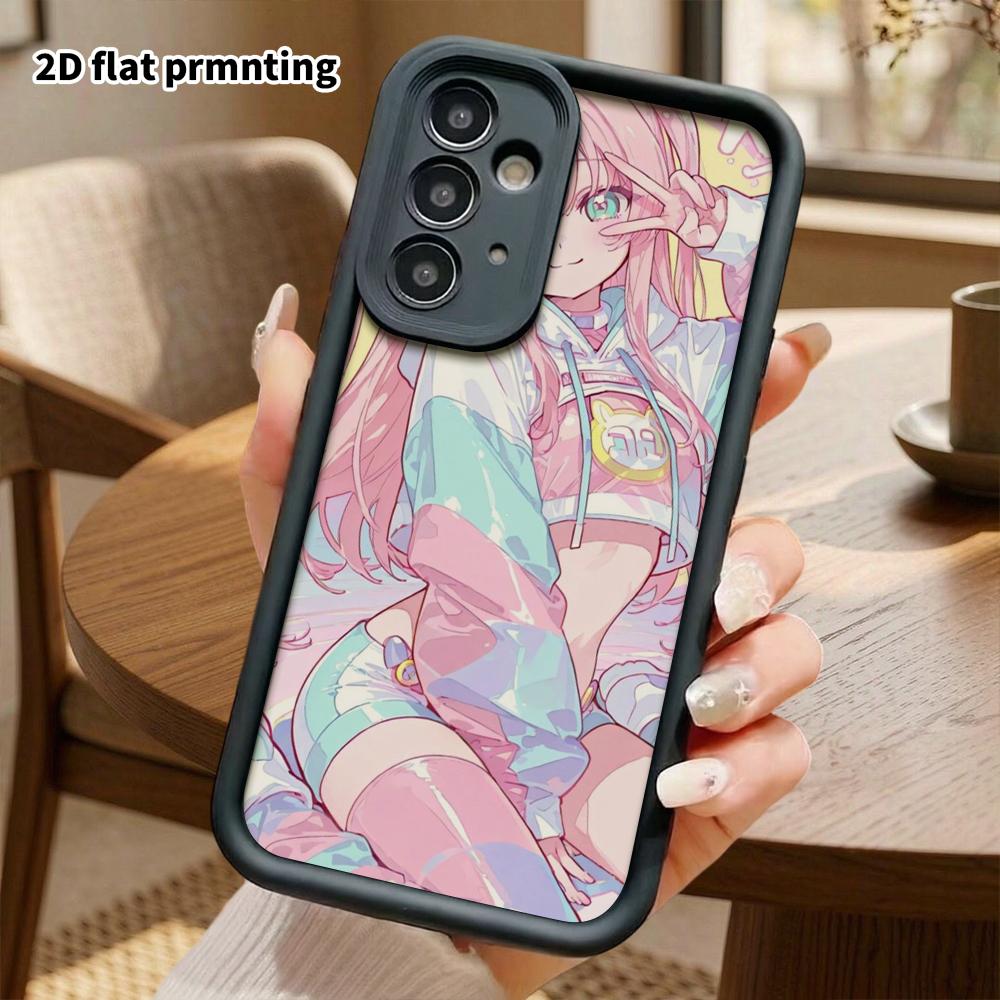 Phone Case: 2D Flat Samsung Galaxy A34 A35 M05 M06 S20 S22 S21 FE Plus 5G Tiered Protective Case, Trendy and Cute for Sweet Girls, Christmas and Hallo