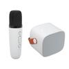 Mini Bluetooth Speaker Portable Wireless Speaker Karaoke Machine With Microphone For Home Party Birthday White