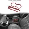 Cache-Porte-Gobelet Avant Cadre de Garniture Pour Dodge Challenger 2009-14 Fibre de Carbone Rouge