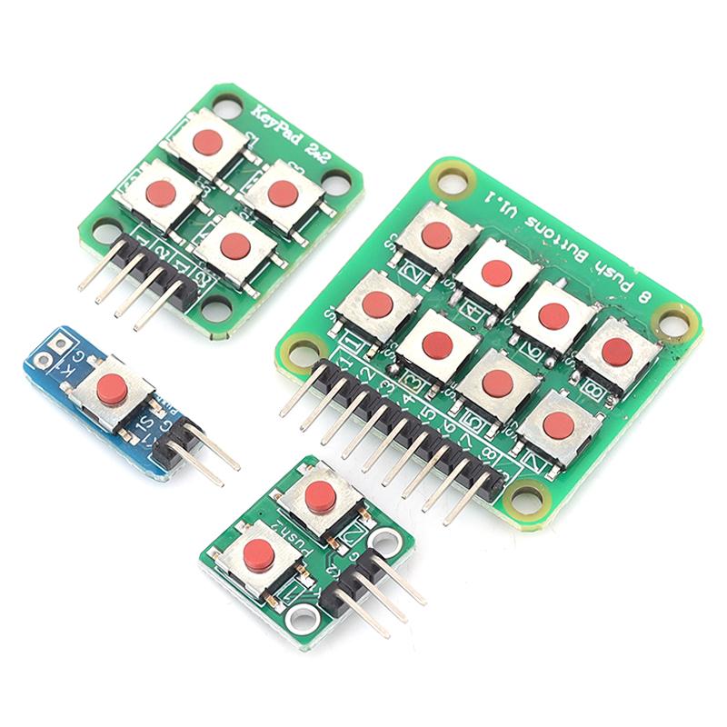 1/5/10pcs 2*4 Matrix Keyboard Module 1 2 4 8 Bit Independent Buttons Microcontroller Expansion Micro Switch