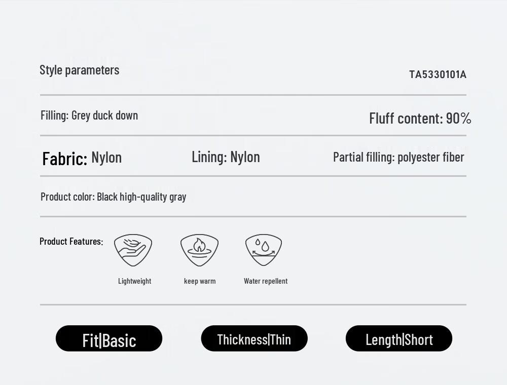 Tambol Herren Vielseitige Stehkragen Daunenweste TA5330101A